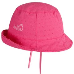 Letní bavlněný klobouk Hawaii nopek - vzor 007 -  malinová