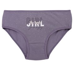 Dívčí bavlněné kalhotky - vzor 172 - tmavě fialová - girl