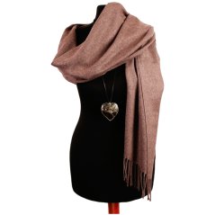Dámská elegantní šála - vzor 060 - hnědobordová