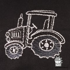 Kšiltovka Sahara - vzor 35 - černá, traktor