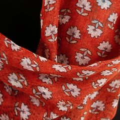 Dámská elegantní šála - vzor 024 - rezavá