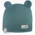 Bavlněná kojenecká čepice s oušky Berry - vzor 19 - zelenomodrá tmavá