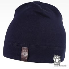 Bavlněná čepice Alan - vzor 09 - tmavě modrá