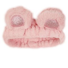 Dětská ozdobná čelenka Ouška - vzor 03 - světle růžová