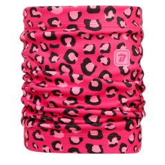 Fleecový nákrčník Yetti - vzor 58 - růžová neon - leopard