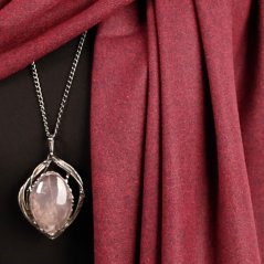 Dámská elegantní šála - vzor 043 - bordó