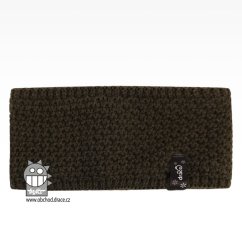 Čelenka pletená Rigi - vzor 15 - khaki