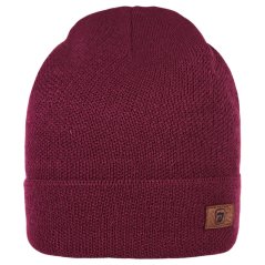 Merino pletená čepice Urban - vzor 39 - starorůžová tmavá
