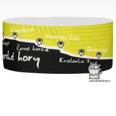 Funkční čelenka Baldo Jizerské hory - vzor 005 - zelená / černá