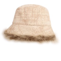 Dámský zimní klobouk - vzor 079 - béžová- polar fleece