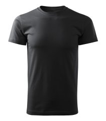 Bavlněné unisex tričko - vzor 07 - ebenově šedá
