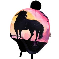 Dětská zimní funkční laponka Polárka - vzor 48 - duhová - jednorožci