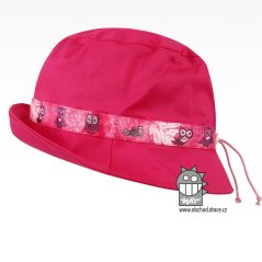 Klobouk letní Palermo - vzor 18 - růžová