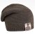 Pletená čepice Colors - vzor 21 - šedohnědá
