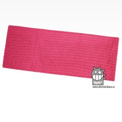 Merino pletená šála chomout Harmony - vzor 09 - růžová