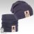 Bavlněná čepice s nákrčníkem Pastels DOUBLE set - vzor 08 - jeans