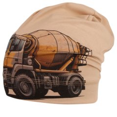 Bavlněná čepice Polo - vzor 103 - cappuccino - domíchávač