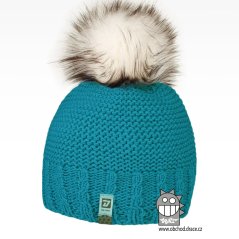 Kulich chlupatá bambule - Rainbow vzor 08 - tyrkysová tmavá