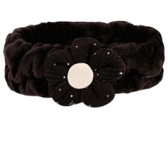 Dětská ozdobná čelenka Kytička - vzor 09 - černá