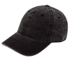 Kšiltovka Vintage 6P - vzor 01 - černá