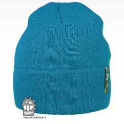 Merino pletená čepice Urban - vzor 09 - modrá