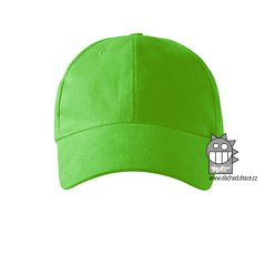 Kšiltovka velká 6P - vzor 112 - zelená neon