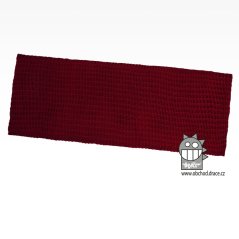 Merino pletená šála chomout Harmony - vzor 07 - bordó