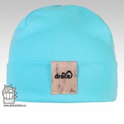 Bavlněná čepice Pastels DOUBLE - vzor 07 - světle modrá