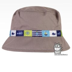 Klobouk letní Palermo - vzor 33 - šedá