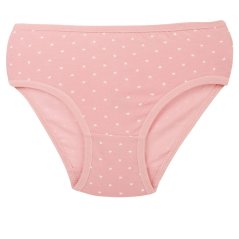 Dívčí bavlněné kalhotky - vzor 160 - starorůžová - srdíčka