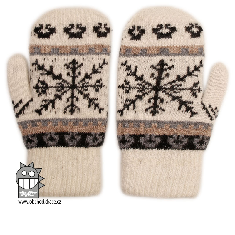 Dámské pletené rukavice palčáky