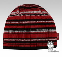 Pletená čepice pruh - vzor 28 pro období jaro, podzim a teplou zimu