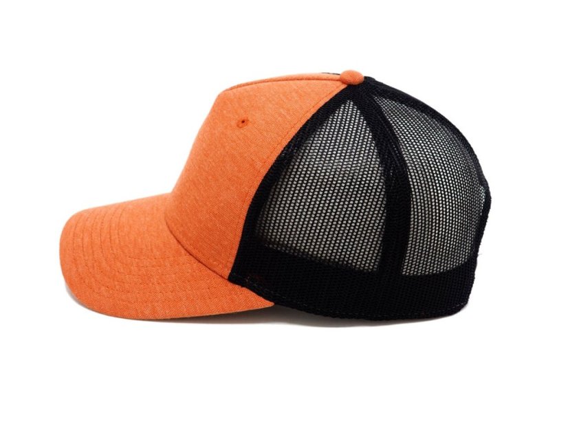 Kšiltovka  Snap Curved - vzor 05 - oranžová vel. 56-60