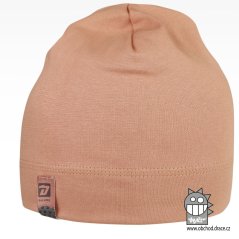 Bavlněná čepice Alan - vzor 13 - pudrová