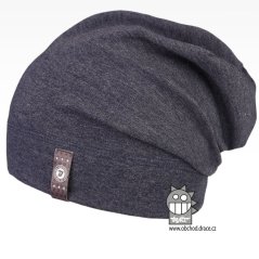 Spadlá bavlněná čepice Alan - vzor 08 - jeans