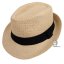 Letní chlapecký klobouk/slamák - Trilby - vzor 007 - béžová