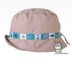 Klobouk letní Palermo - vzor 11 - šedá
