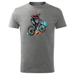 Dětské bavlněné tričko s potiskem - vzor 0238 - cyklista