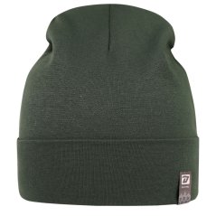 Bavlněná čepice York - vzor 16 - lahvově zelená