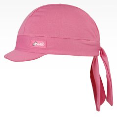 Bavlněný šátek pirát kšilt - vzor 10 - Růžová