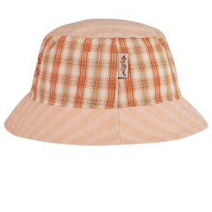 Letní bavlněný klobouk Hawaii - vzor 133 - oranžová kostka