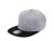 Kšiltovka Snapback melange - vzor 01 - šedý melír/černá