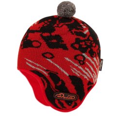 Dětská zimní pletená laponka AKCE / DOPRODEJ - vzor 219 - vínová