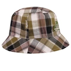 Letní bavlněný klobouk Hawaii - vzor 162 - zelená kostka