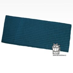 Merino pletená šála chomout Harmony - vzor 03 - petrol