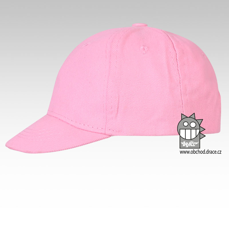 Kšiltovka dětská 6P  - vzor 01 - růžová