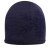 Zimní pletená čepice  - AKCE / DOPRODEJ - vzor 188 - tmavě modrá  - vločky