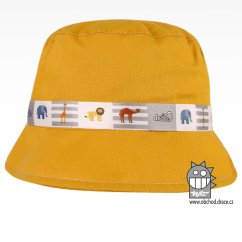 Klobouk letní Palermo - vzor 30 - hořčicová