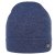 Merino pletená čepice Urban - vzor 43 - šedomodrá