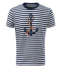 Bavlněné unisex tričko s potiskem - vzor 156 - Sailor / kotva